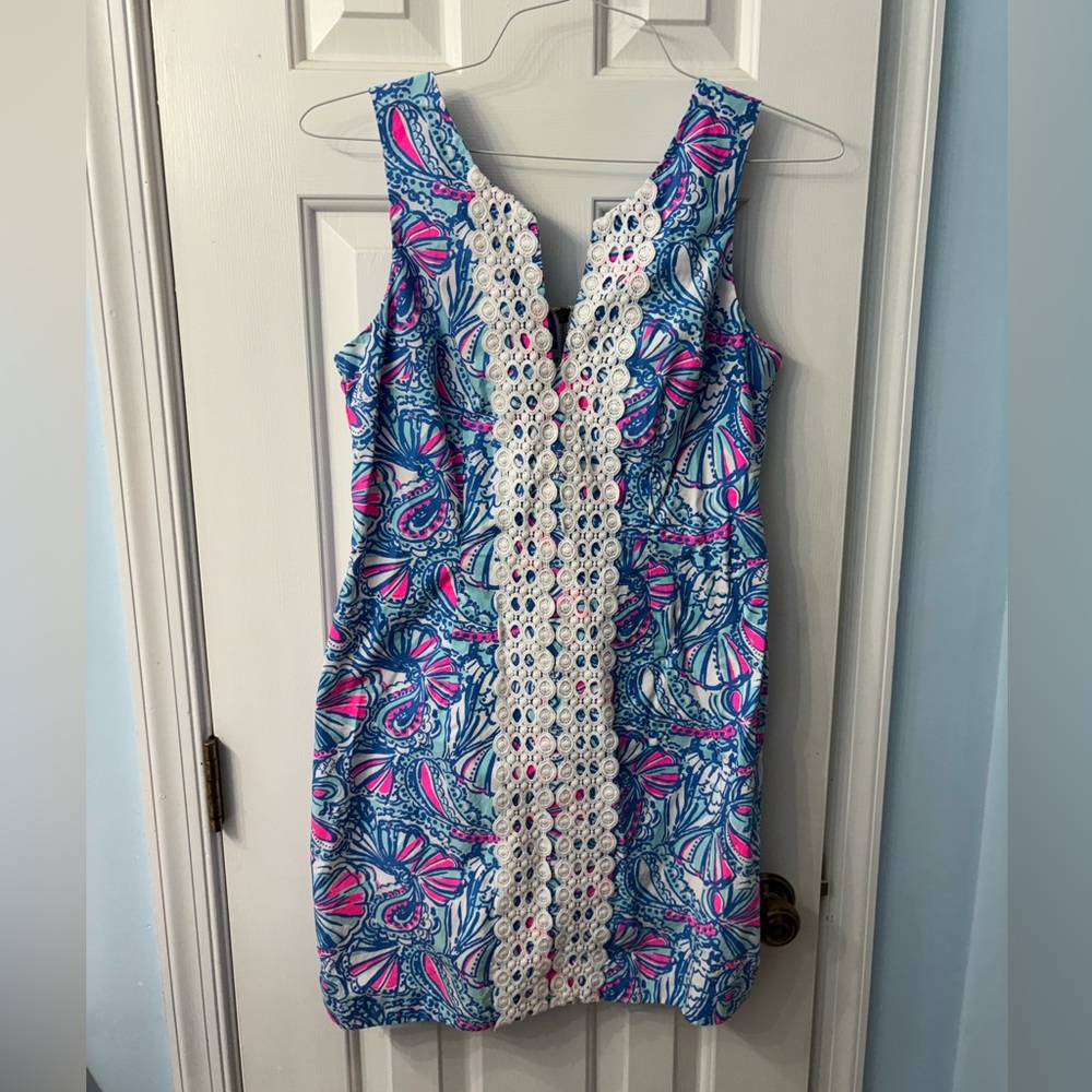 Lilly Pulitzer Vibrant Blue and Pink Mini Dress